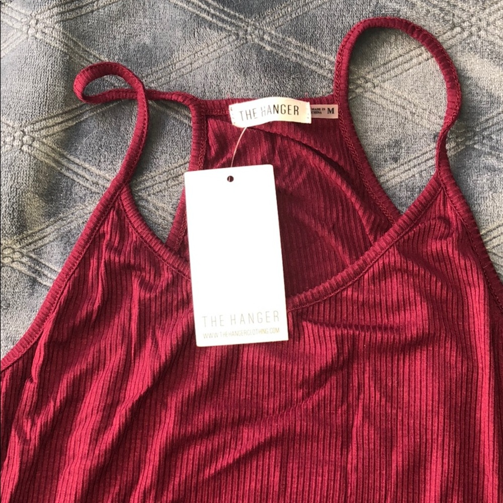 burgundy dress